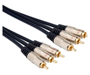 CABO 3RCA + 3RCA - 5 MTS PROF. OURO