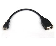 CABO USB-A FEMEA X MICRO USB MACHO (V8) 10CM