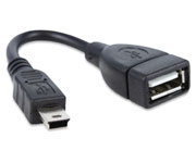 CABO USB-A FEMEA X MINI USB MACHO 20CM (V3)