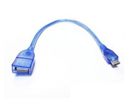 CABO USB-A MACHO X MICRO USB MACHO AZUL REFORCADO (V8)