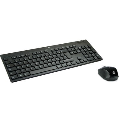 kit teclado e mouse s/ fio c200 hp pt