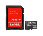 CARTAO MICRO SD 16GB SANDISK C/ ADAPTADOR